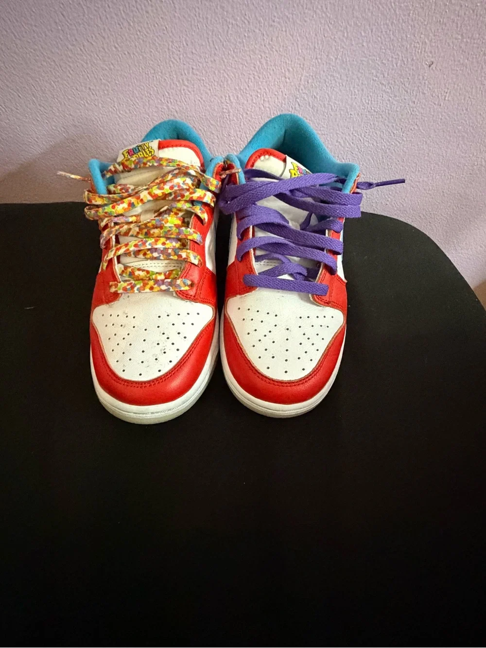Nike dunks Casual Sneakers in Red/Blue/Purple fruity pebbles size men’s 5.5